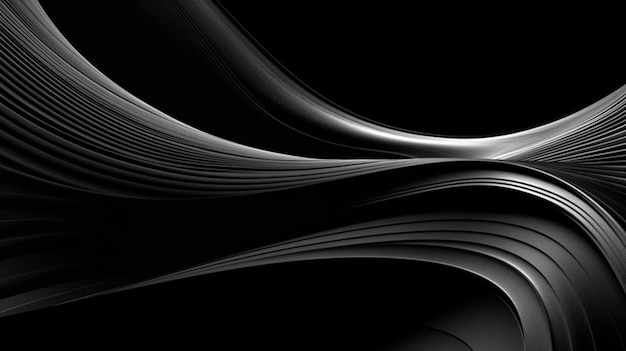 A black and white abstract background with a black background.