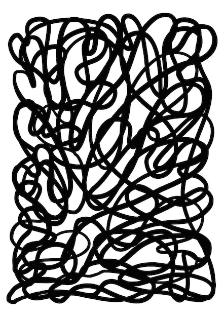 Photo black and white abstract drawing. modern painting reproduction. minimalist illustration.