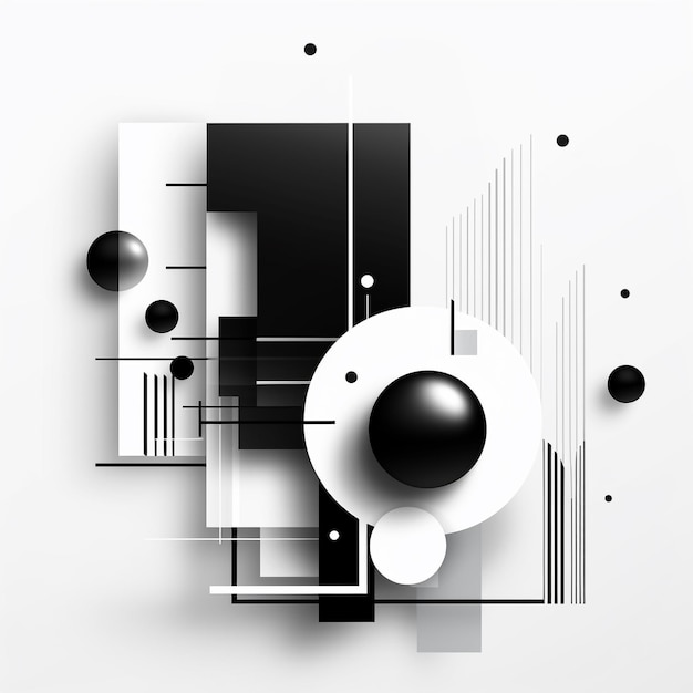 A black and white abstract painting of a black and white abstract background