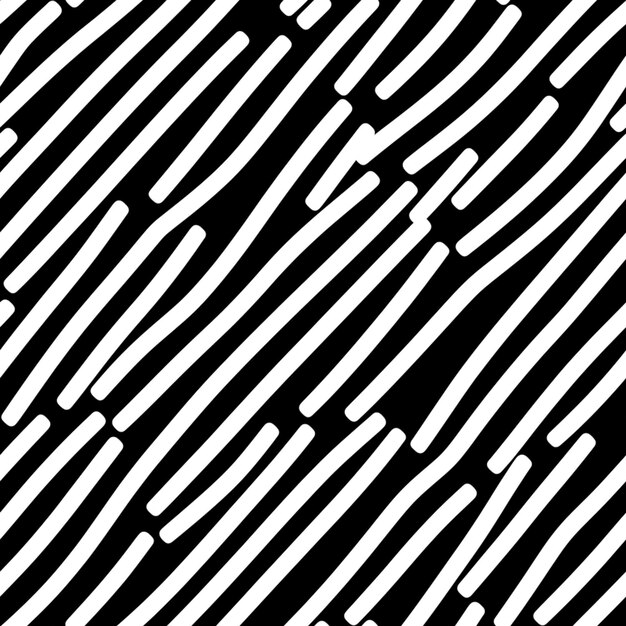 a black and white abstract pattern with wavy lines generative ai