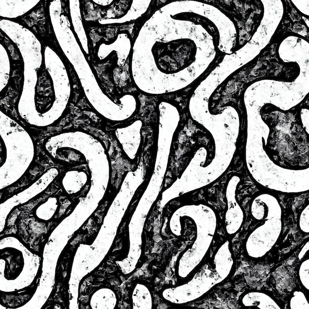 Photo black and white abstract pattern with the word o'neill on the bottom.
