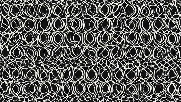 黒と白の抽象的なシームレスパターンテクスチャの背景の壁紙