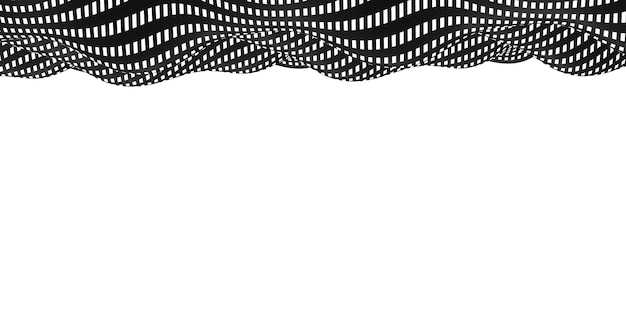 Black and white background ripples Simple wave Wavy graphics animate like a river