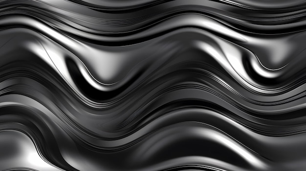 A black and white background with a pattern of shiny black material.