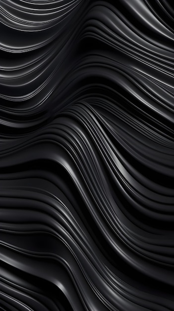 A black and white background with a wavy pattern.