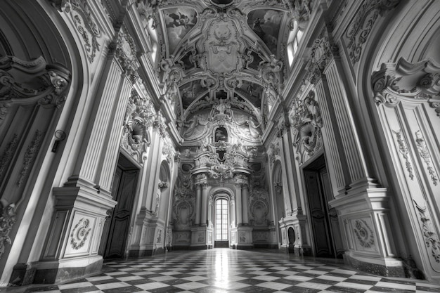 black and white baroque