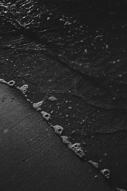 Black and white beach