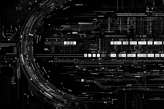 black and white blueprint of a teleportal flat graphics