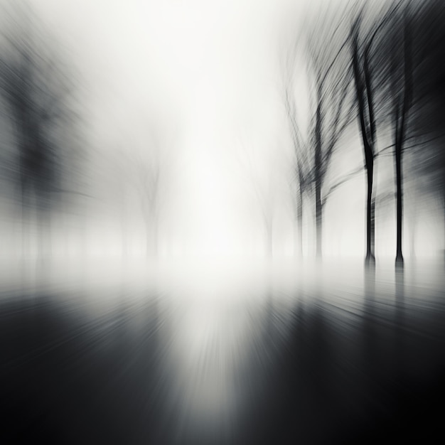 Black and white blurred background