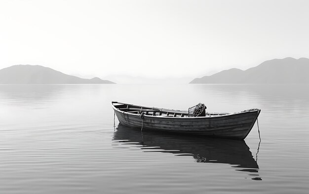 black and white boat on water