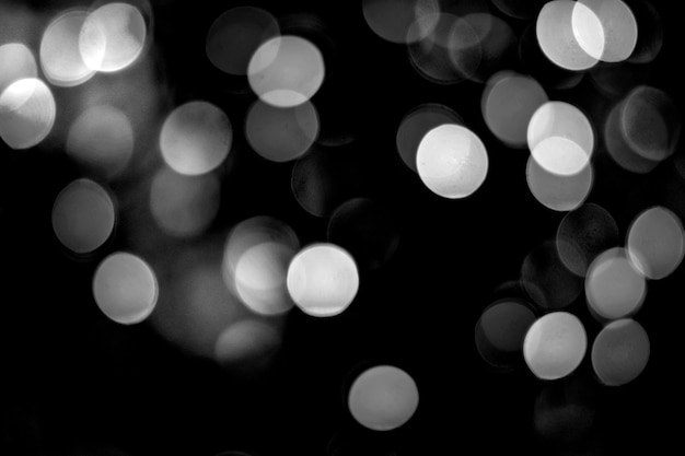 Black and white bokeh background