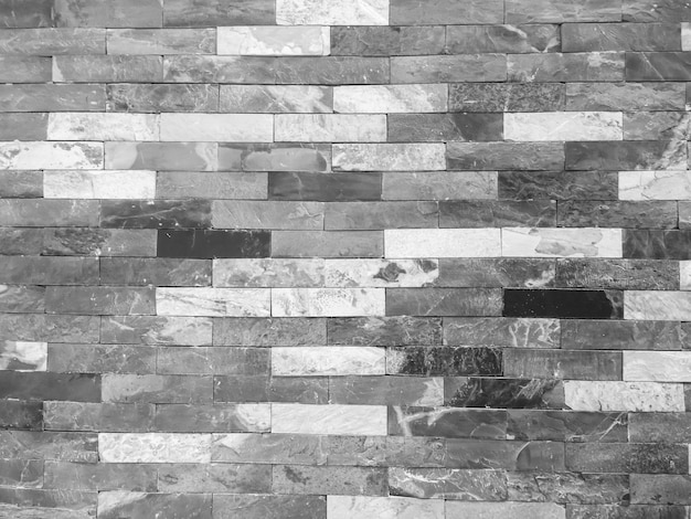 Black and white brick and concrete texture for pattern abstract background. 