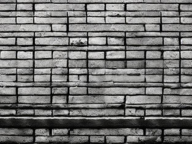 Photo black and white brick wall background hd image