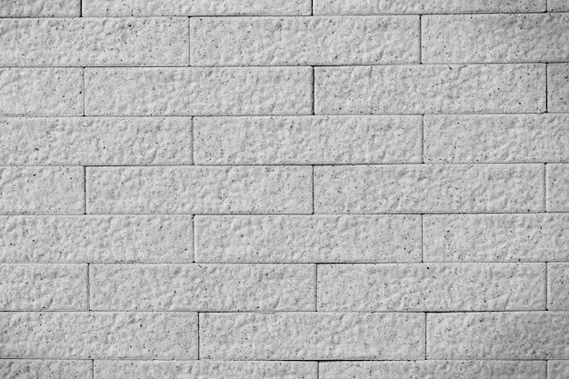 Photo black and white brick wall texture background