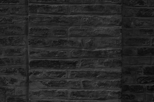 Photo black and white brick wall