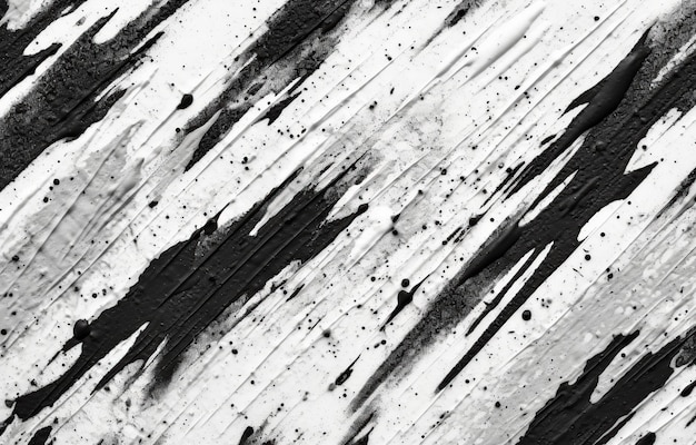 Black and white brush stroke textured background