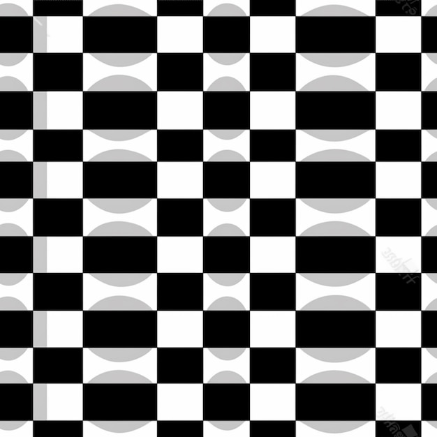 A black and white checkered pattern with a white and gray background generative ai