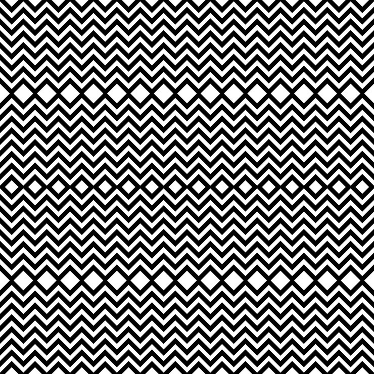 Photo black and white chevron diamond pattern