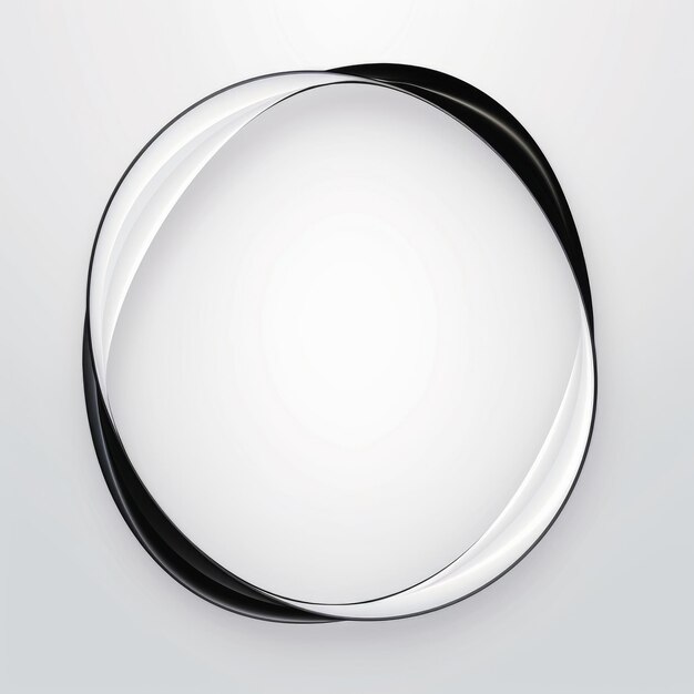 a black and white circle on a white background