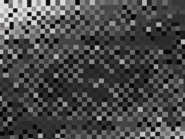 Black and white color on a gradient pixelated background