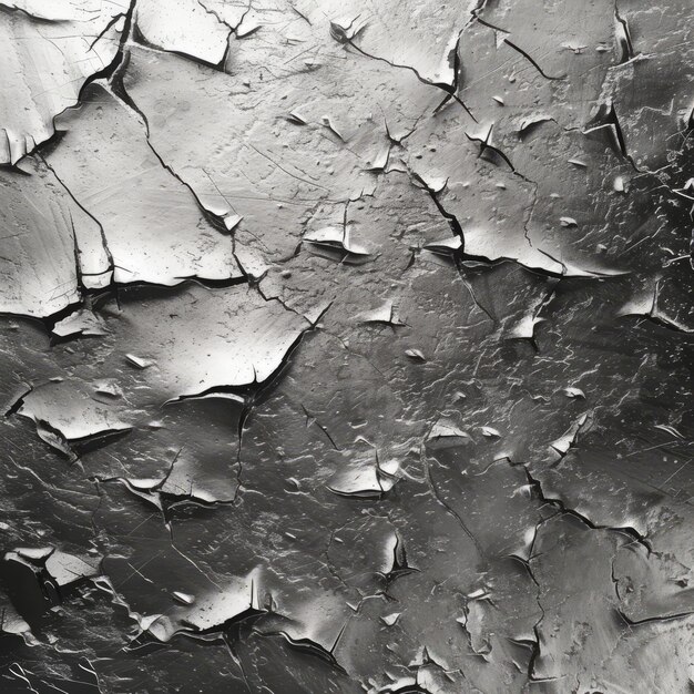 Black and white cracked paint texture