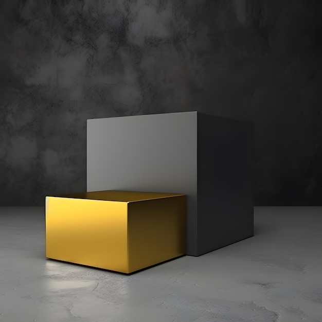 A black and white cube with a white box in the middle of it.