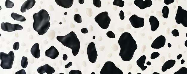 Photo black and white dalmatian print pattern