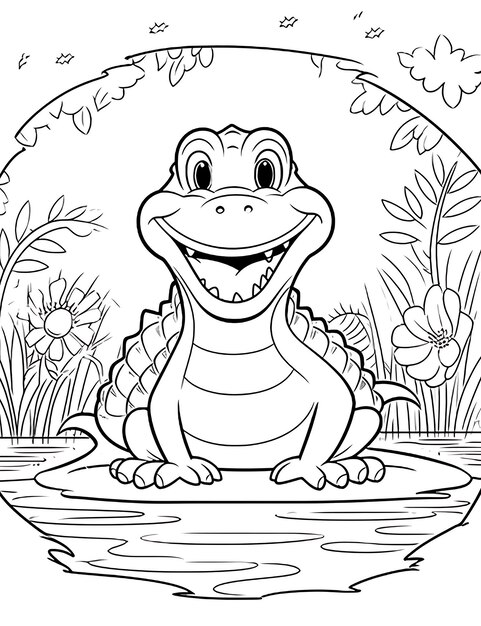 A black and white drawing of a frog with a white background | Premium