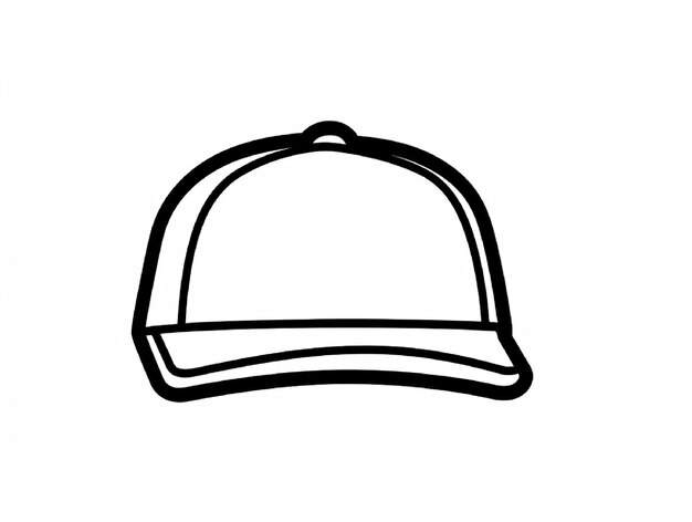 a black and white drawing of a hat that says  a