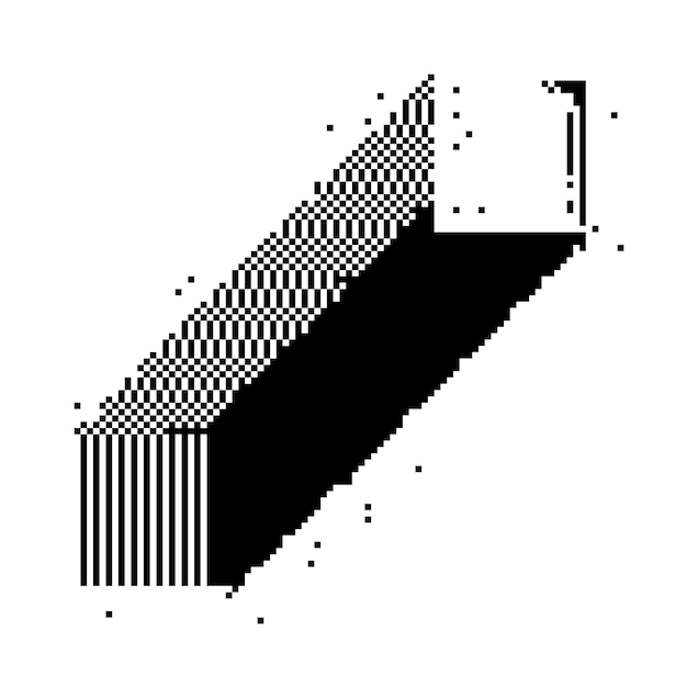 a black and white drawing of a staircase with the letter h on it