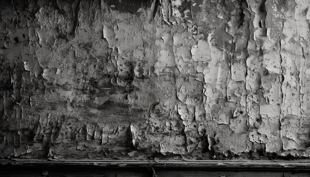 Photo black and white footage of a wall covered in mold and the words'ghost '