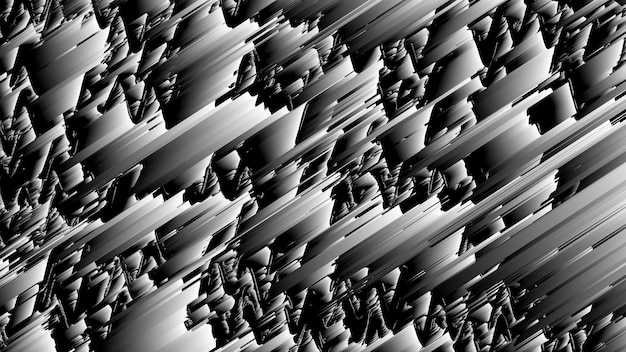 Black and white fractal noise