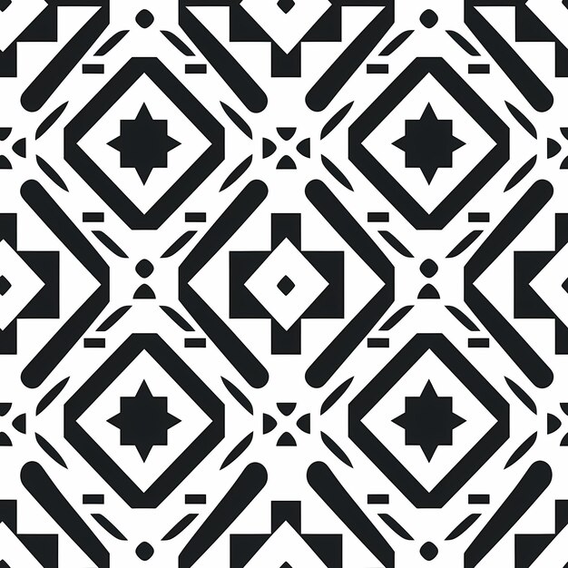 黒と白の幾何学的なパターン