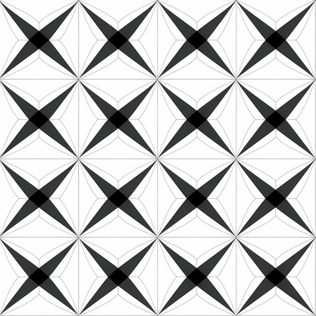 a black and white geometric pattern with a white triangle on the bottom.