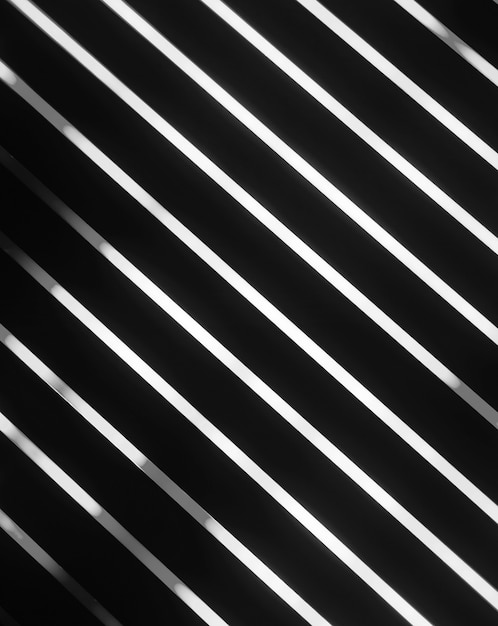 Black and white glowing lines