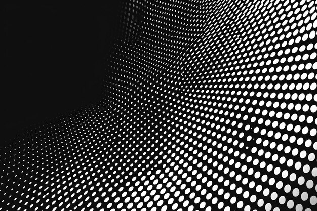 Black and white gradient halftone background