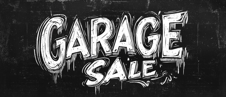 Photo black and white graffiti fonts with the word sale