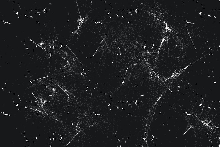 Photo black and white grunge distress overlay texture abstract surface dust and rough dirty wall