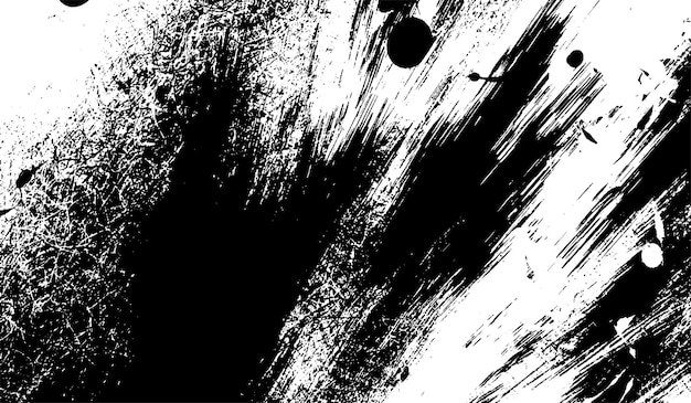 黒と白のグランジ テクスチャ。抽象的なイラストの表面の背景。