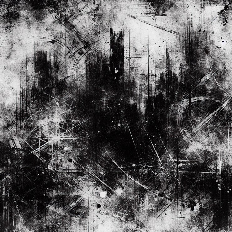 Photo a black and white grunge texture background