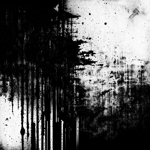 Black and white grunge texture or Grunge distressed textures or black background with wavy lines