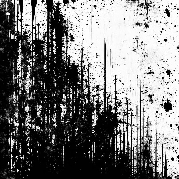 Photo black and white grunge texture or grunge distressed textures or black background with wavy lines