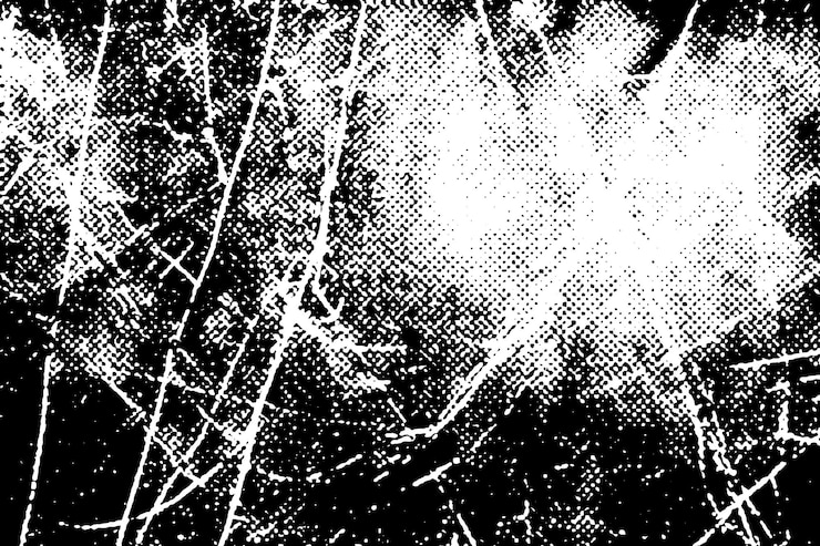 Photo black and white halftone grunge texture background