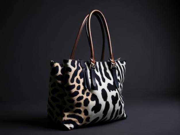 black and white handbag