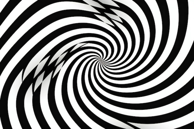 Photo black and white hypnotic spiral abstract background