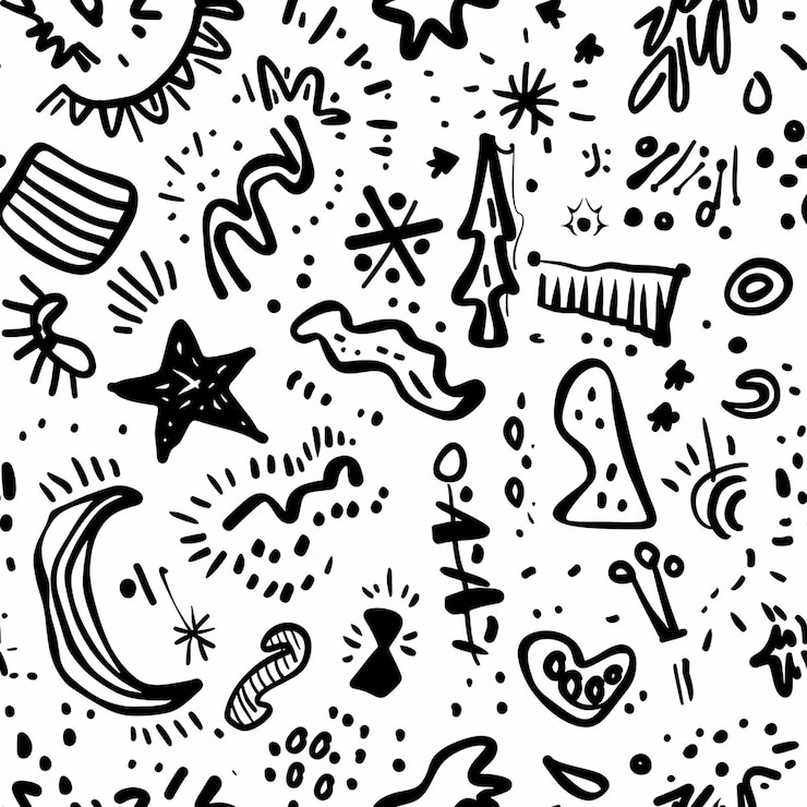 Photo a black and white illustration of a white and black and white theme with the word moon and the word