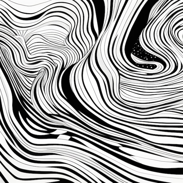 A black and white image of an abstract design ai