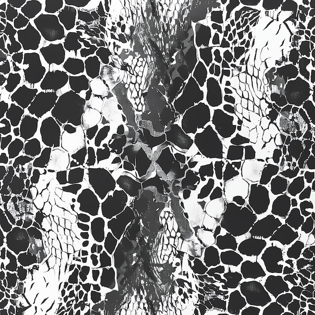 Photo a black and white image of a black and white lizard