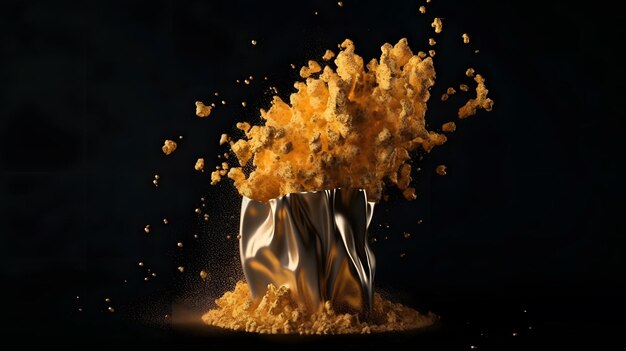 A black and white image of a glass with orange liquid and the word diwali.