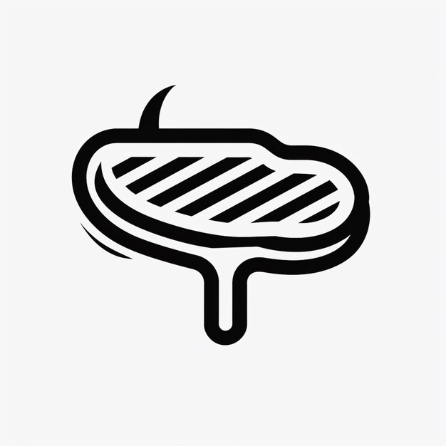 Photo a black and white image of a grilled hot dog on a stick generative ai